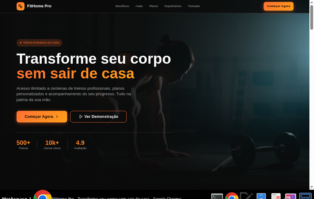 App de Treinos em Casa